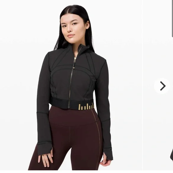 Lululemon Define Jacket Cropped *Gold Size 8 - Picture 6 of 11